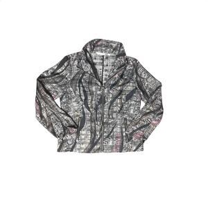 Erin London Women’s Zip Jacket Size M Abstract Print Lightweight Career Casual